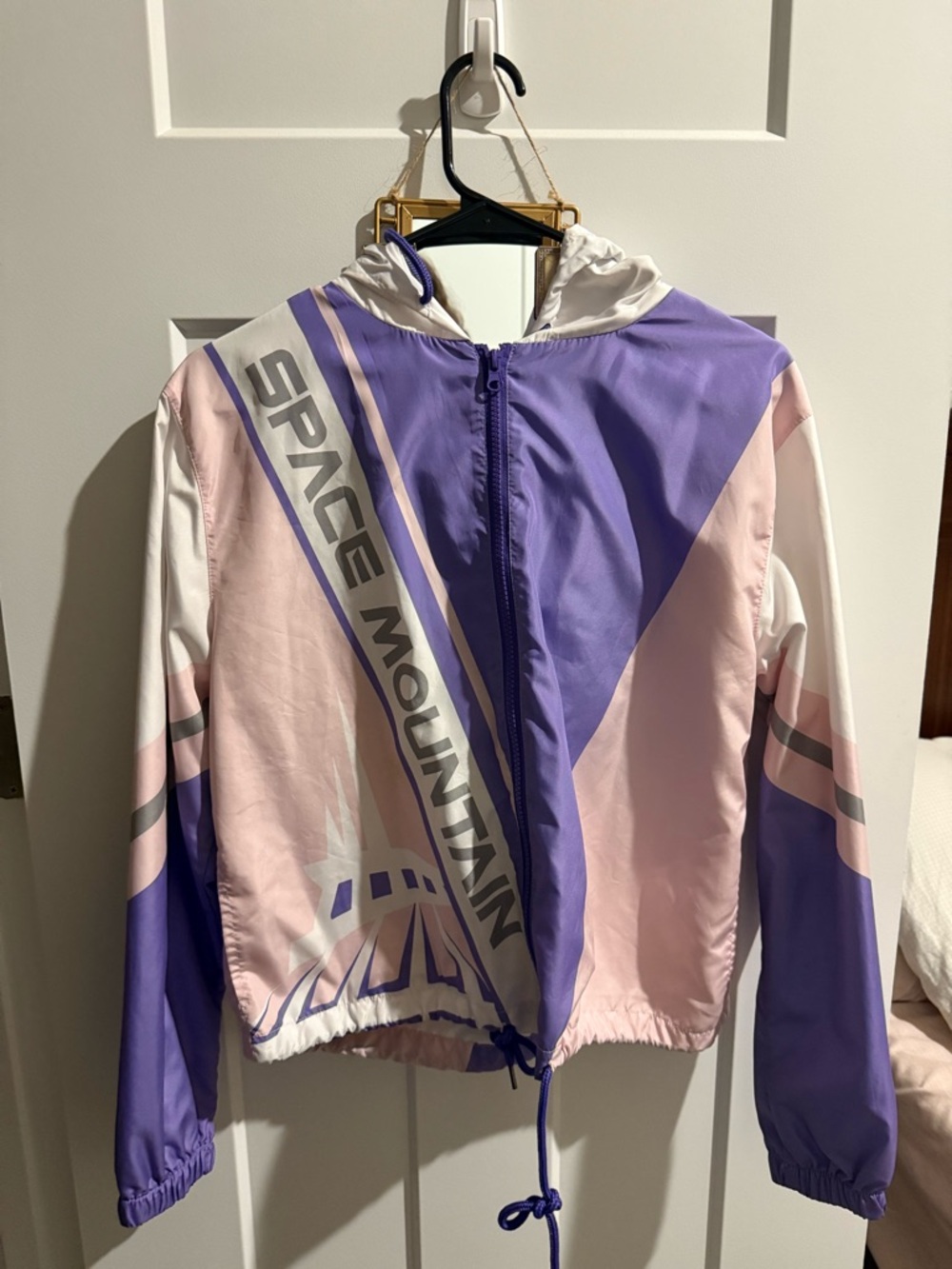 Disney Space Mountain Pastel Windbreaker Jacket - Purple & Pink